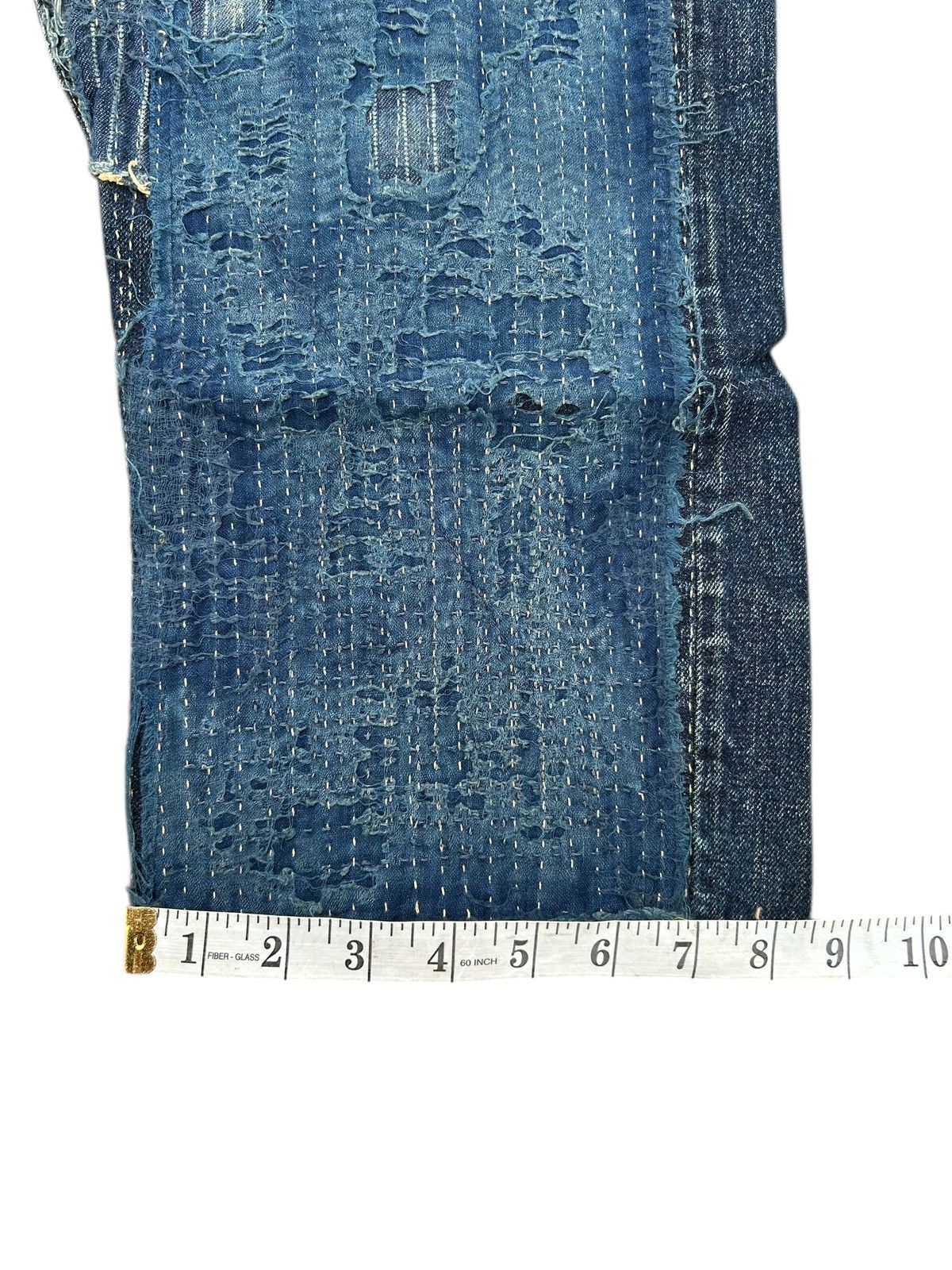 Kapital Kapital Kountry BORO Selvedge Denim Shorts (Kiro Hirata) Size US 31 - 25 Thumbnail