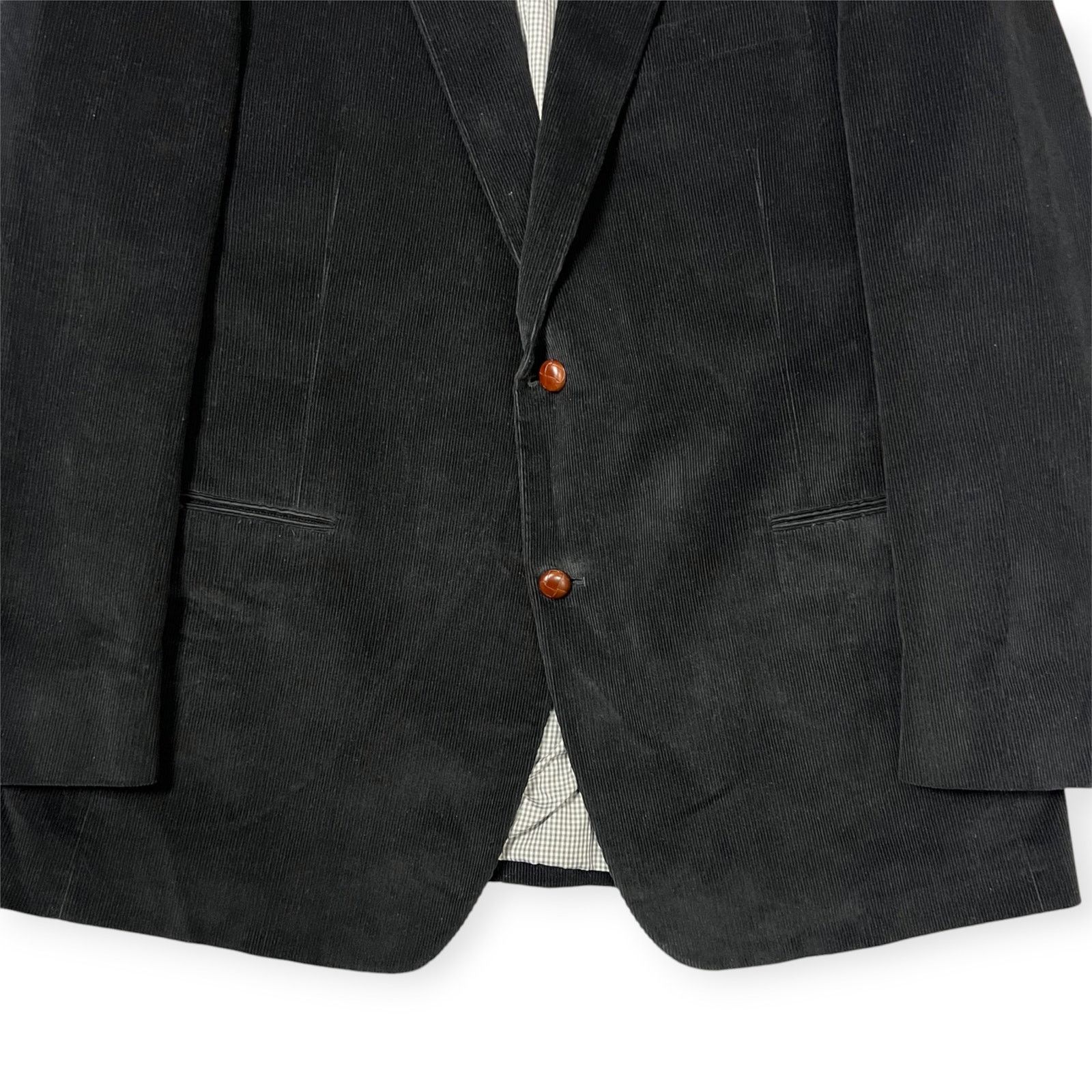 Hart Schaffner Marx Hart Schaffner Marx Corduroy Blazer Black 48L Size 48L - 13 Thumbnail