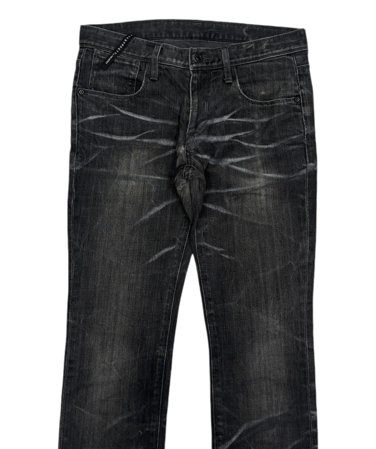 SS2014🔥BLACK BARRETT WHISKERS DENIM BY NEIL BARRETT JEANS
