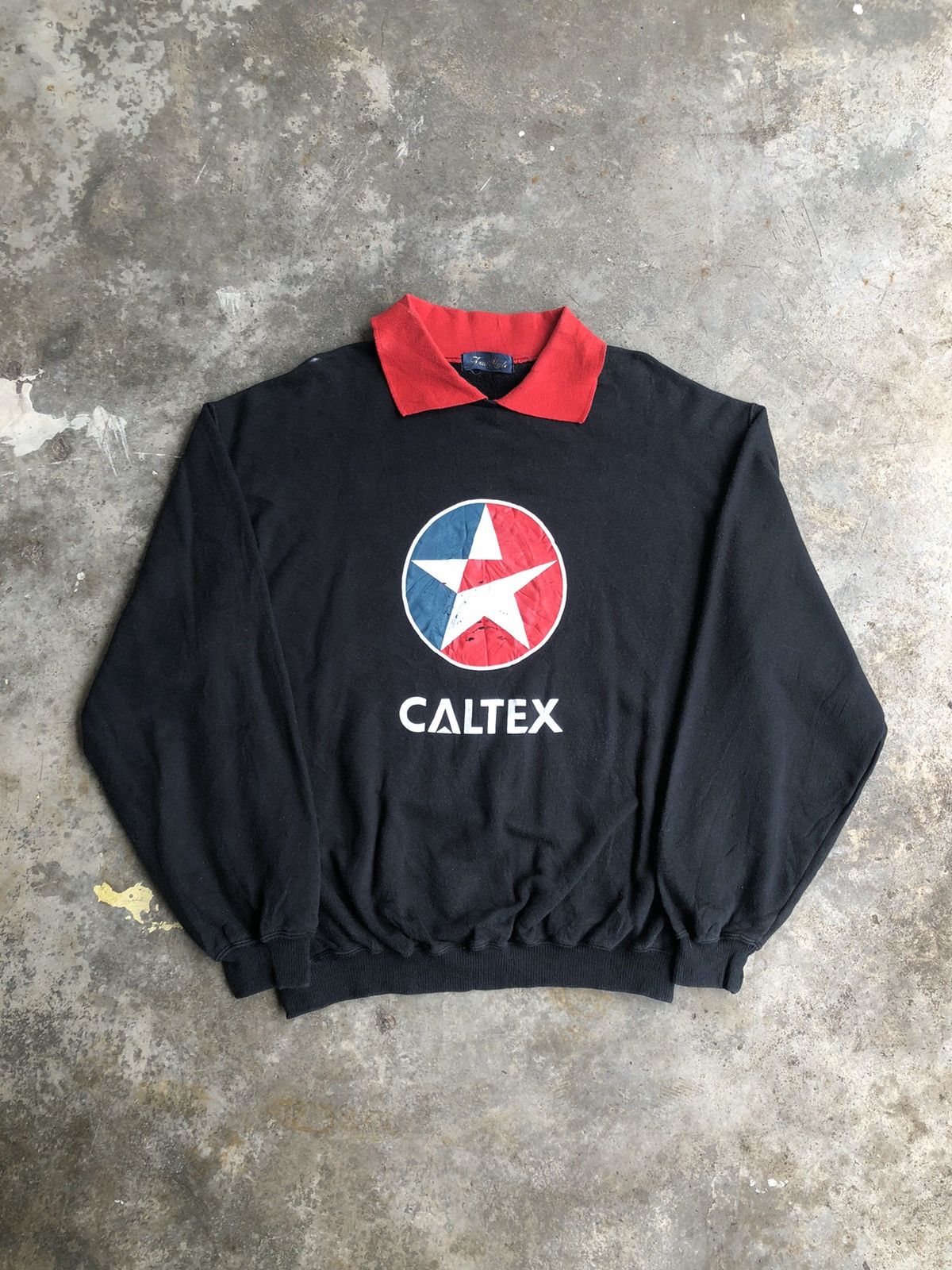 Vintage 💥Vintage Caltex Havoline Racing Big Logo Poem Sweatshirt Size US M / EU 48-50 / 2 - 3 Thumbnail