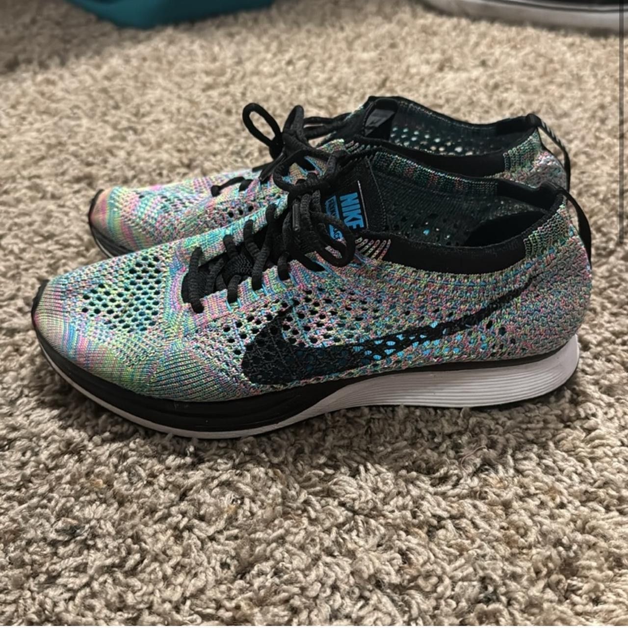 Nike Nike Flyknit Racer Multicolor Running Sneakers Size US 7 / IT 37 - 3 Thumbnail