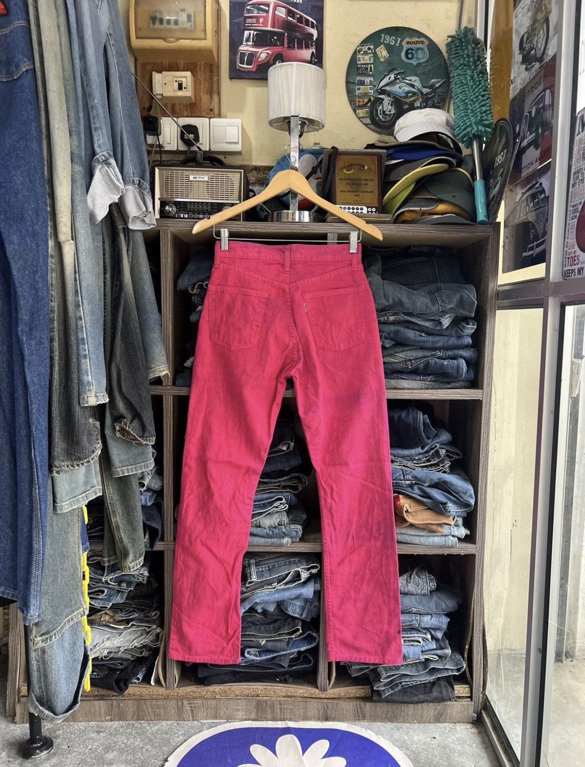 Levi's Vintage Clothing 🔥Rare Vintage Pink Levis Button J41 Denim Size US 27 - 4 Thumbnail