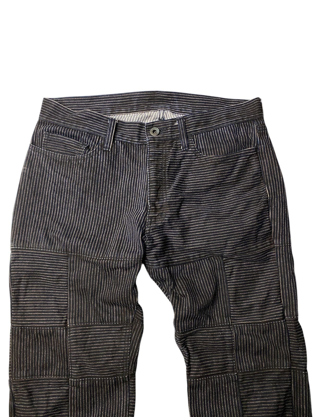 If Six Was Nine 2000's Rupert Difference Hagi Striped Flared Jeans Size US 31 - 3 Thumbnail