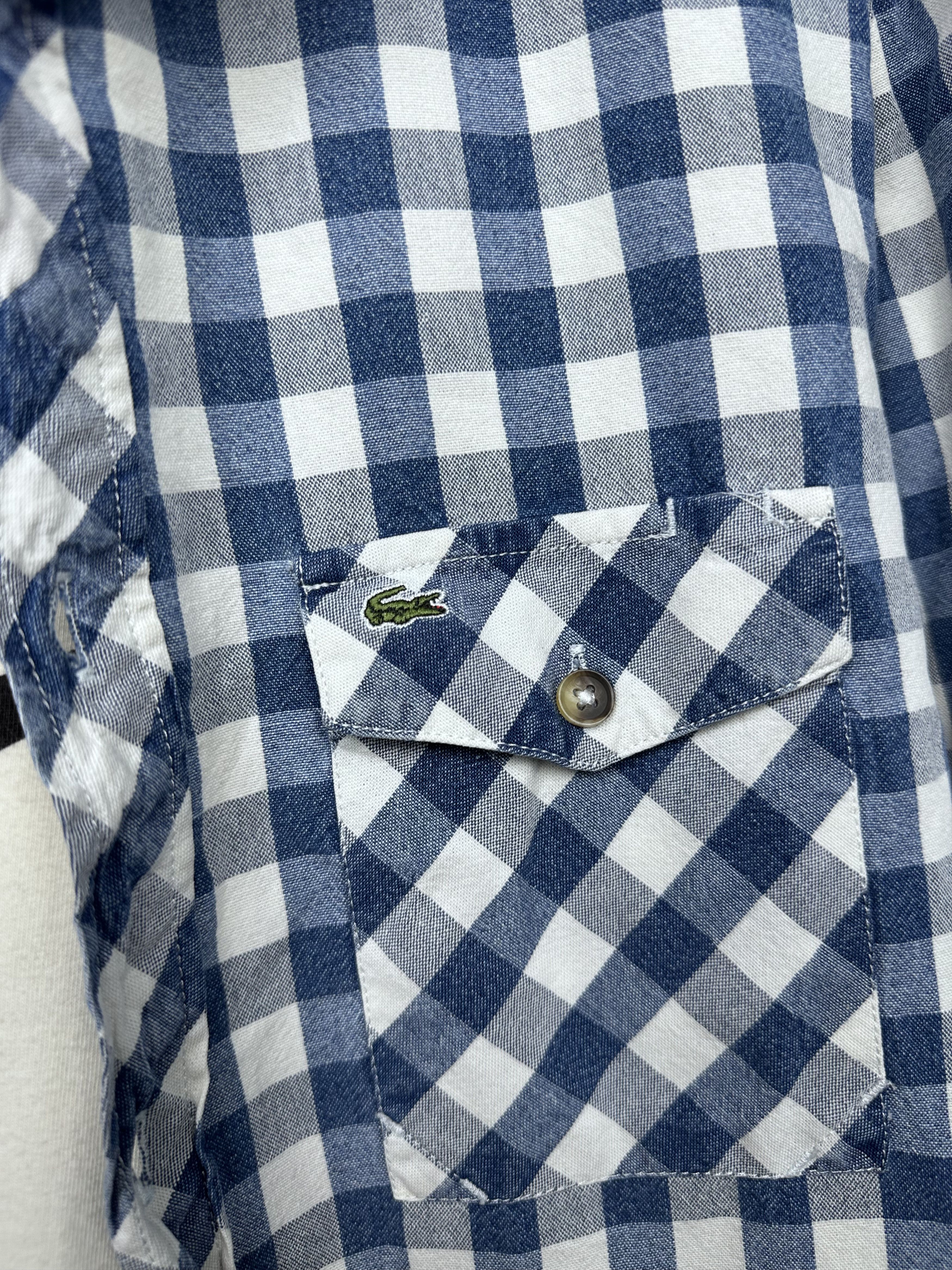 Lacoste Lacoste Live Mens Long Sleeve Plaid Shirt Size US L / EU 52-54 / 3 - 3 Thumbnail