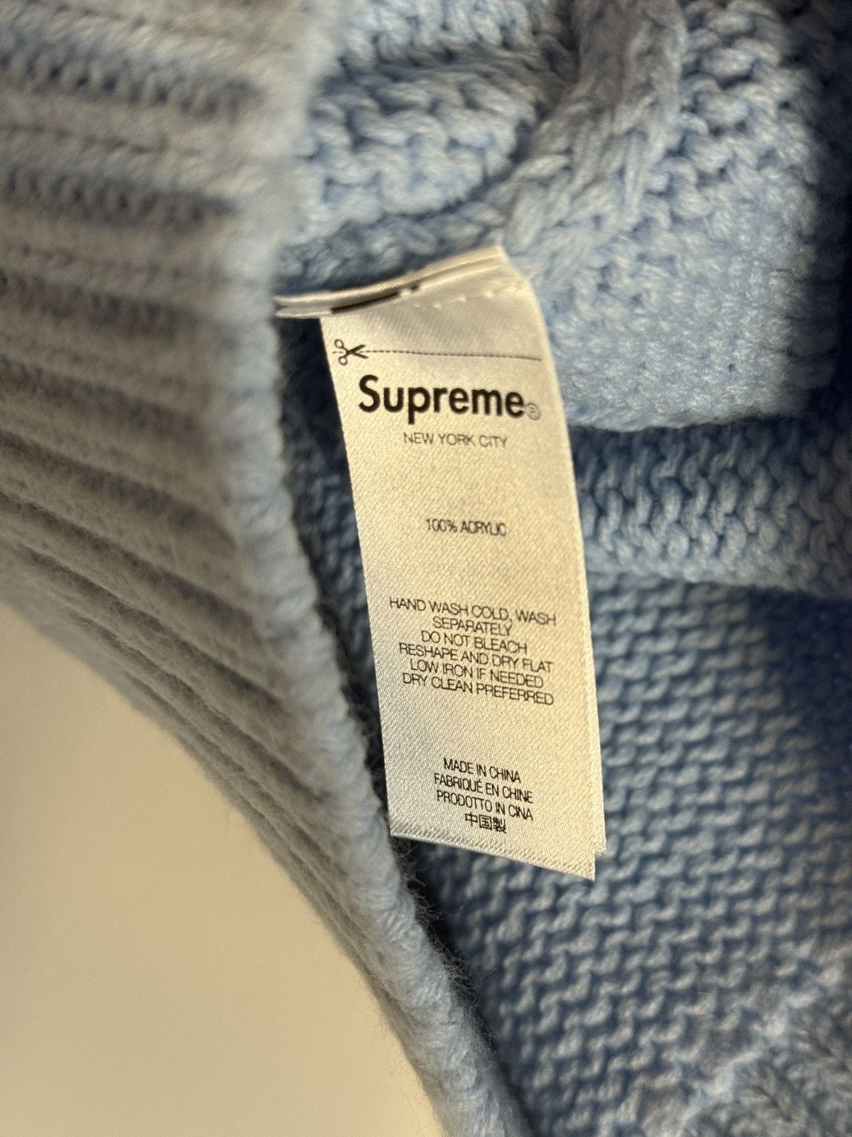 Supreme Brand New Supreme Old English Sleeves Blue Crew Neck Size US M / EU 48-50 / 2 - 5 Thumbnail