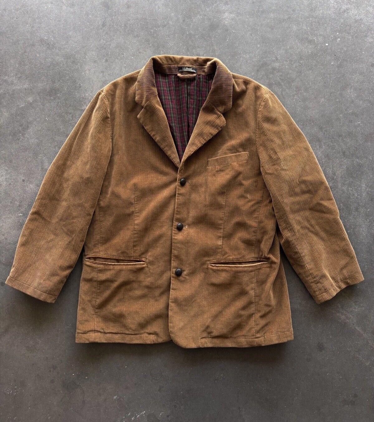 L.L. Bean × Vintage Vintage LL Bean Corduroy Blazer Mens 46 Sports Coat ...