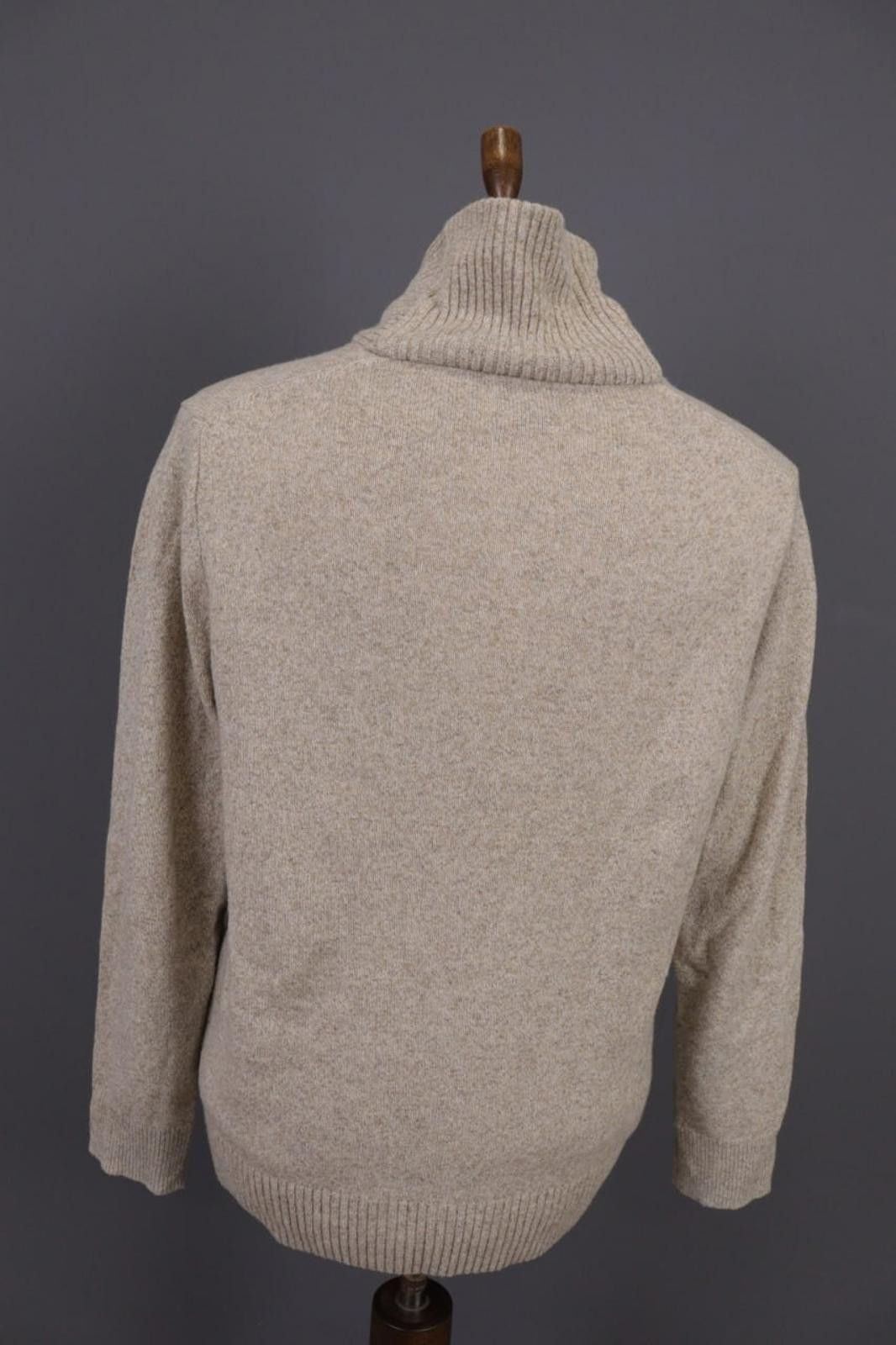 J.Crew J.Crew Beige Merino Shawl Knit Pullover Sweater Size M Size US M / EU 48-50 / 2 - 10 Thumbnail