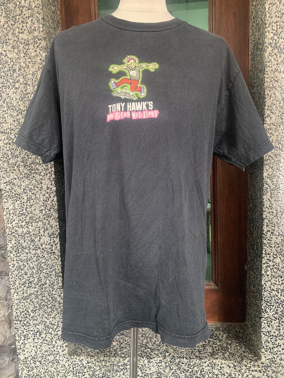 image of Tony Hawks Transworld Skateboarding T Shirt in Black, Men's (Size Large)