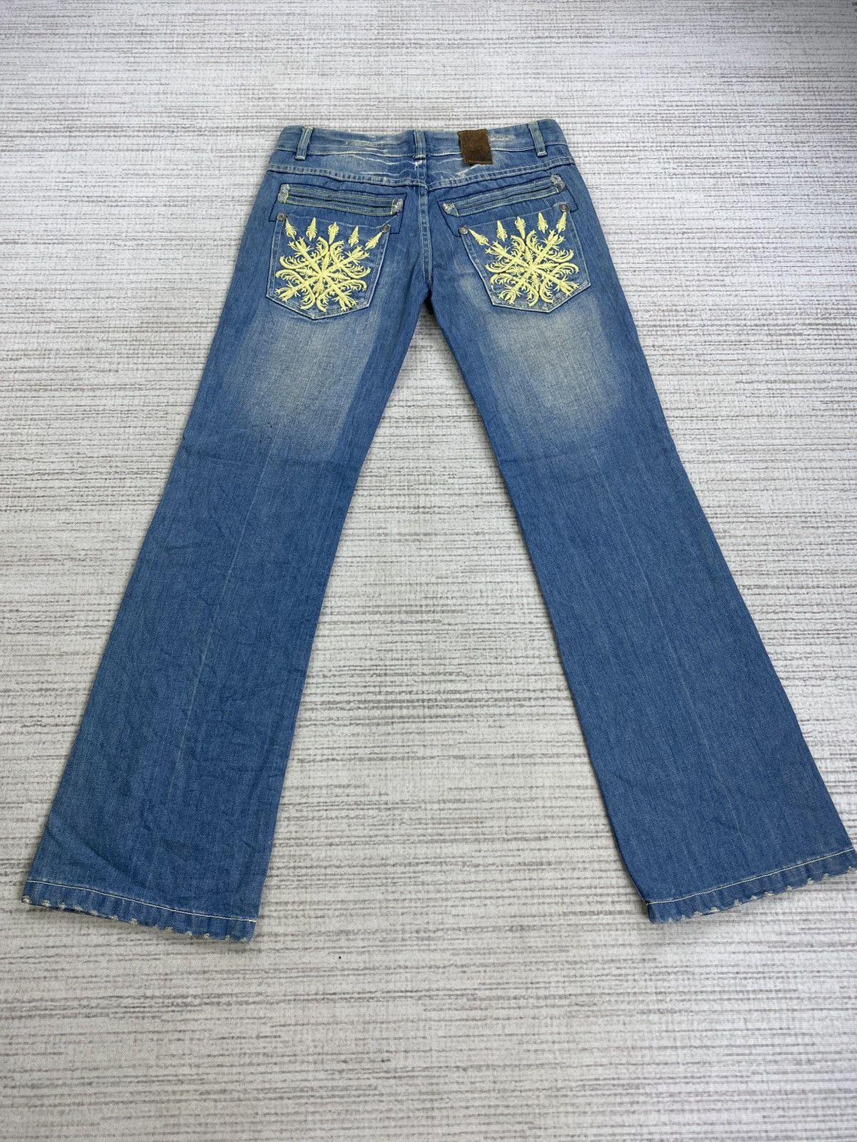 If Six Was Nine Vintage Red Pepper 70s Style Rolling Stone Custom Flare Pant Size US 30 / EU 46 - 2 Thumbnail
