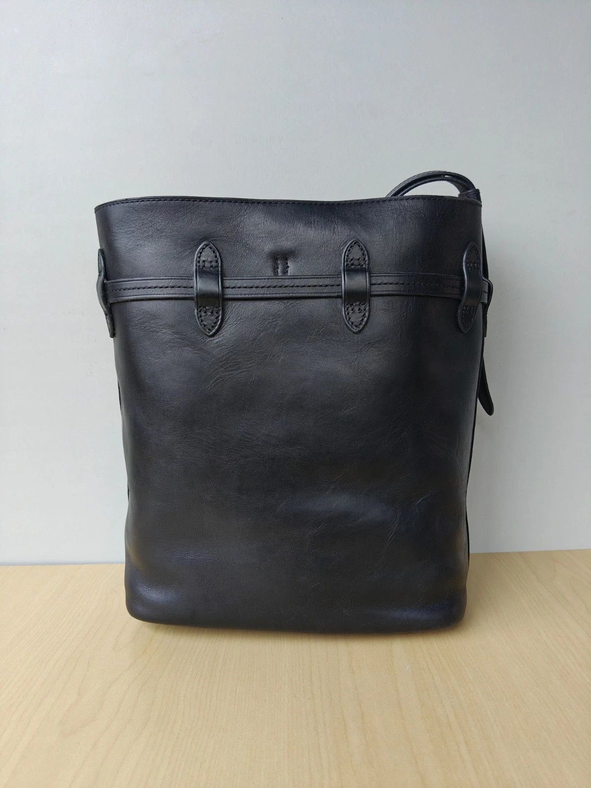 Polo Ralph Lauren Polo Ralph Lauren Bellport Leather Large Bucket Bag FTP 0009 Size ONE SIZE - 3 Thumbnail