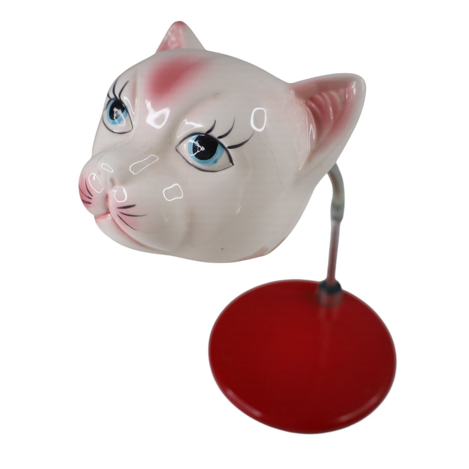 Vintage Vintage MCM Ceramic Cat Head Goose Neck Desk Lamp Size ONE SIZE - 3 Thumbnail