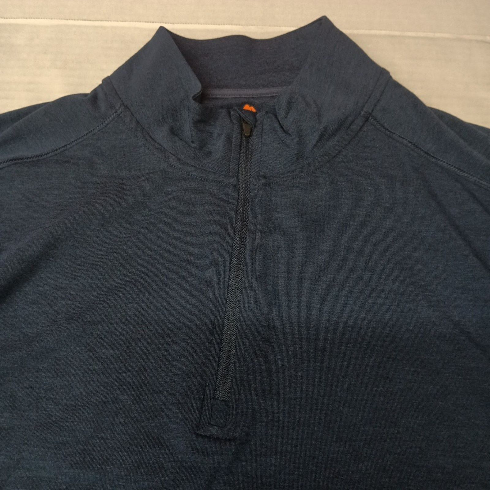 Other Ozark Trail Men's 1/4 Zip Pullover L (42/44) Blue Wool Blend Size US L / EU 52-54 / 3 - 4 Thumbnail