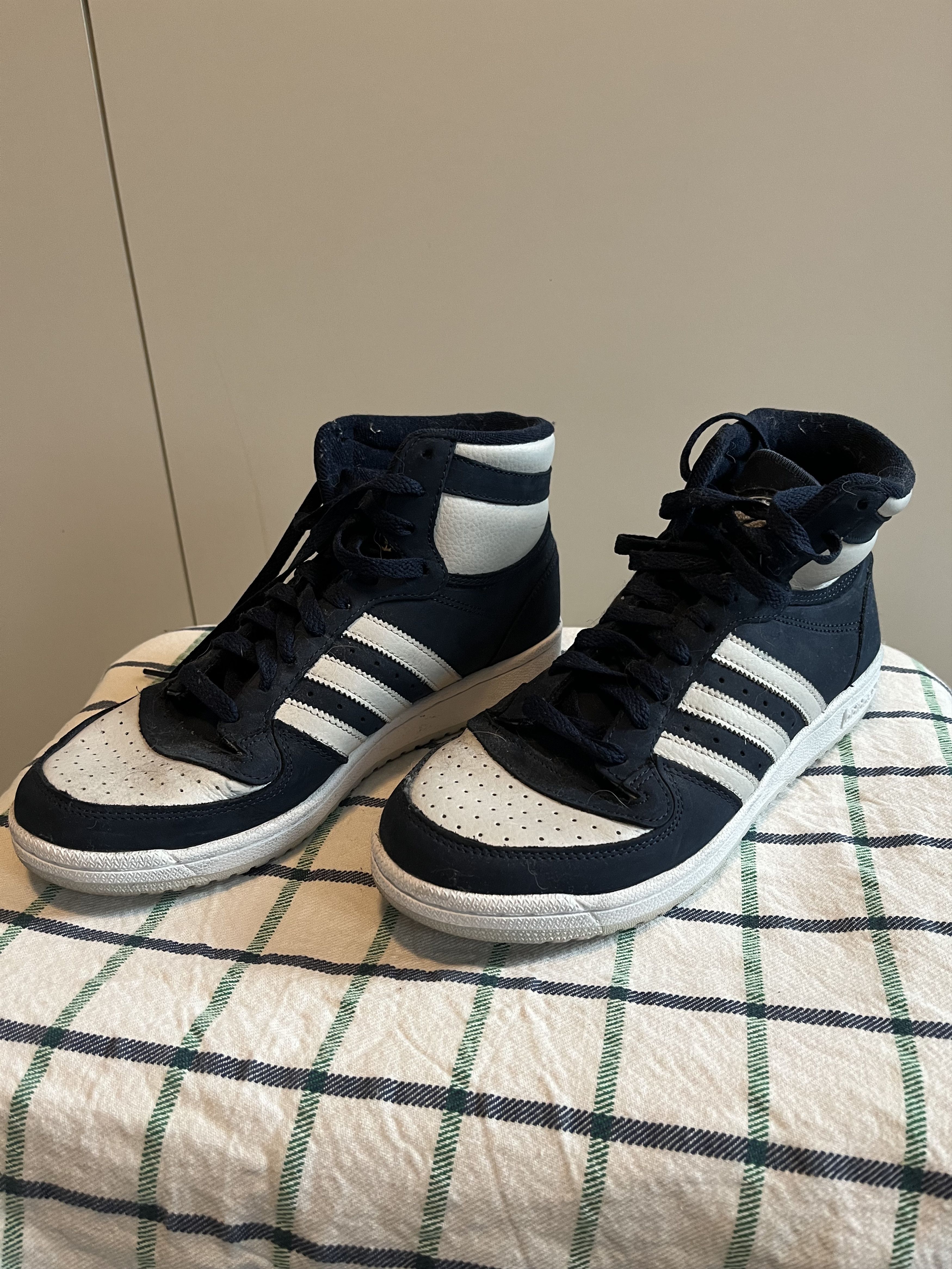 image of Adidas Top 10 Rb Hi Shoes in Collegiate Navy, Men's (Size 9.5)