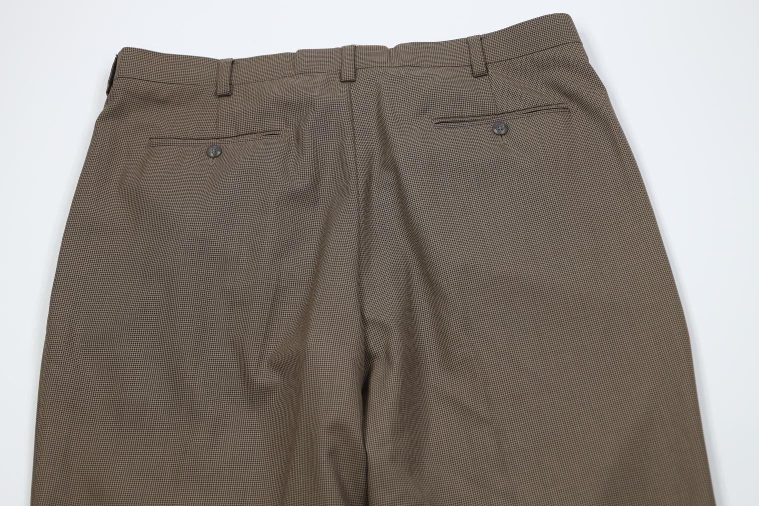 Vintage Vintage 90s Streetwear Gabardine Houndstooth Wide Leg Pants Size US 38 / EU 54 - 11 Thumbnail