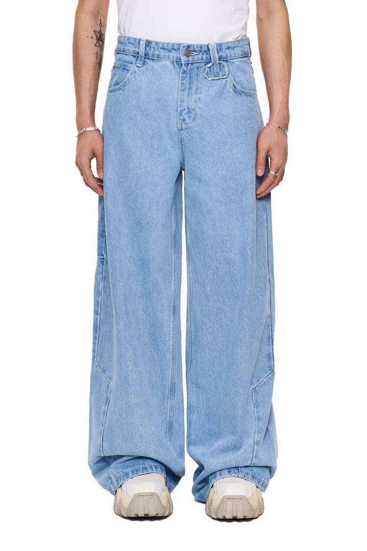 Designer Really Baggy SUMMER JEANS (Retails for $130) Size US 32 / EU 48 - 1 Thumbnail