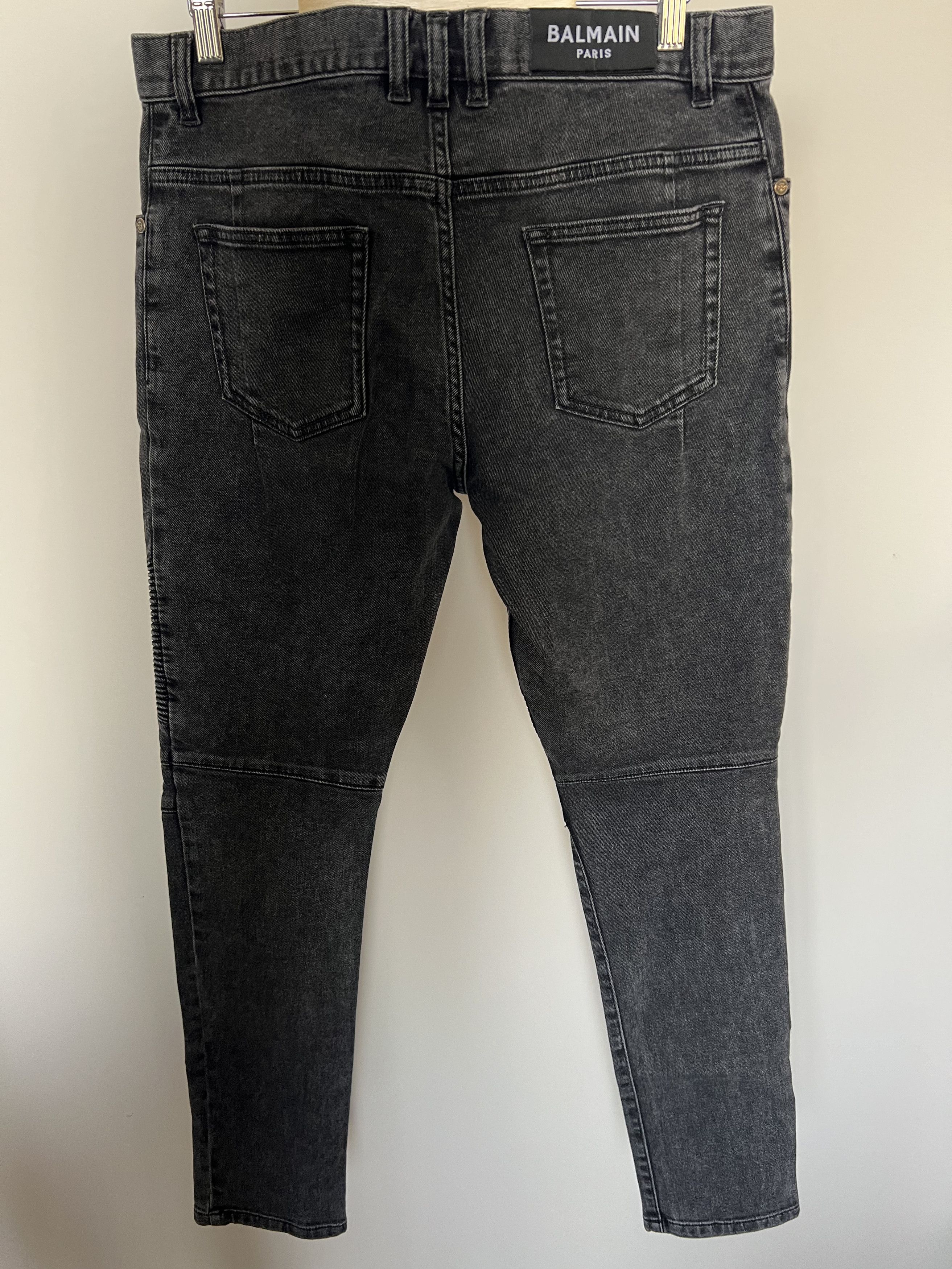 Balmain Balmain Biker Jeans Size US 33 - 2 Thumbnail