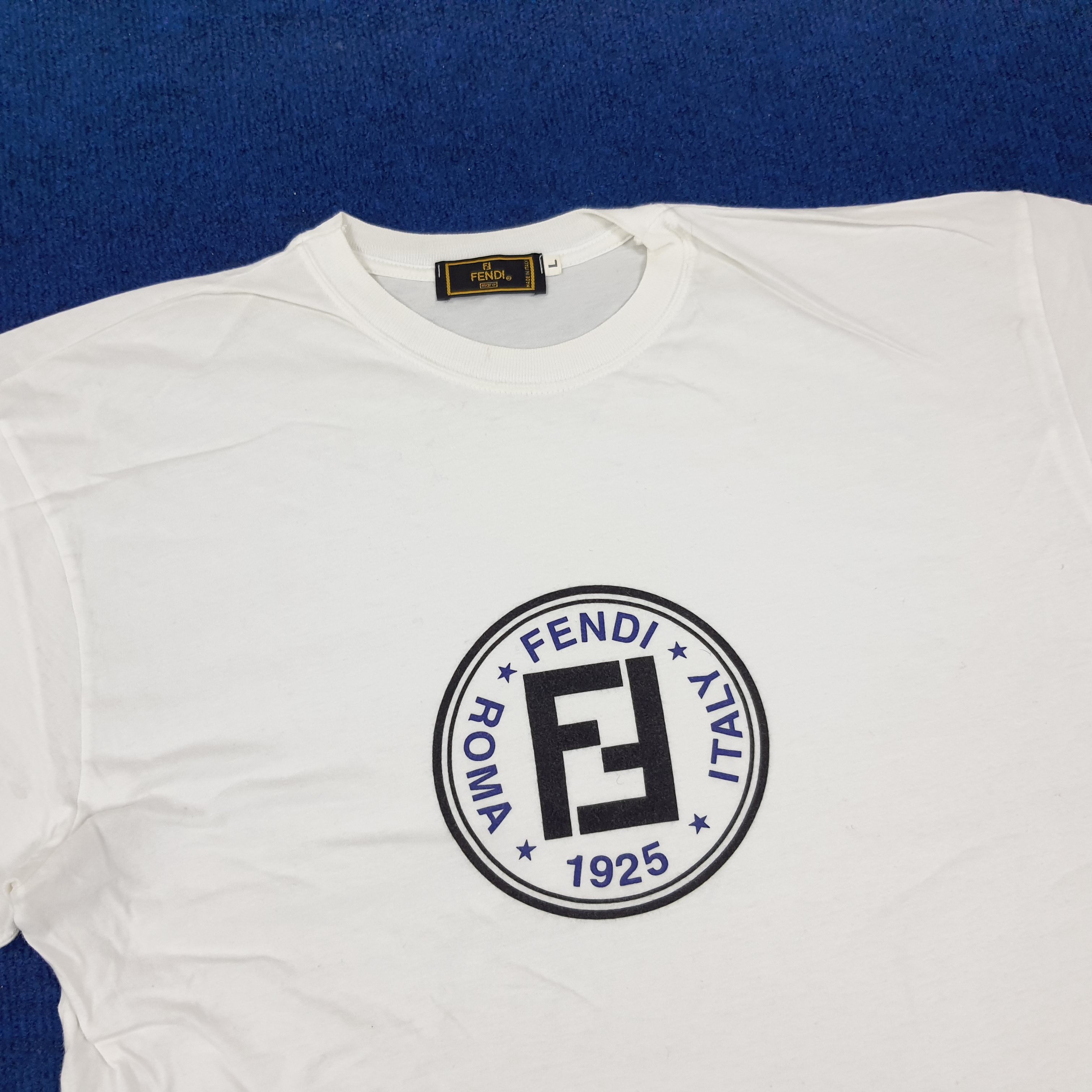 Fendi × Vintage Vintage FENDI Italian Designer Tshirt Size US L / EU 52-54 / 3 - 2 Thumbnail