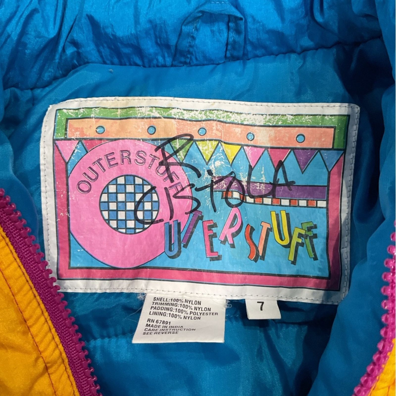 Vintage Vintage 90s Outerstuff Kids Puffer Jacket Size ONE SIZE - 3 Thumbnail