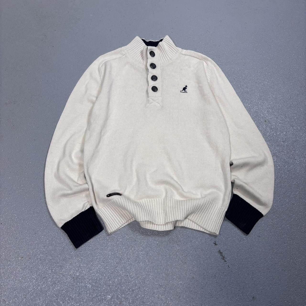 Japanese Brand × Kangol × Vintage Vintage y2k 90s Kangol ribbed sweater Size US M / EU 48-50 / 2 - 1 Thumbnail