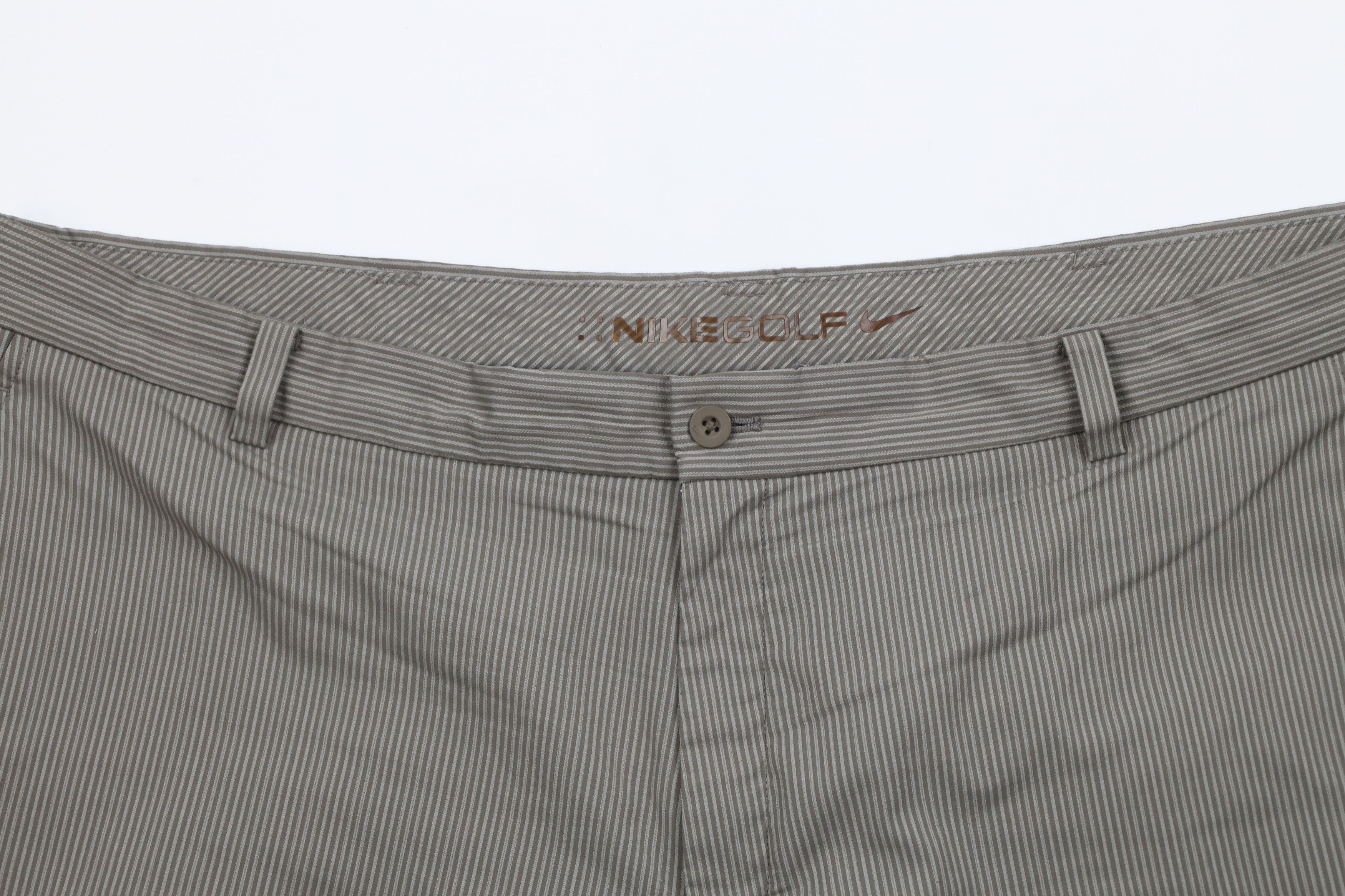 Nike × Vintage Nike Golf Flat Front Tech Golfing Golf Chino Shorts Gray Size US 42 / EU 58 - 2 Thumbnail