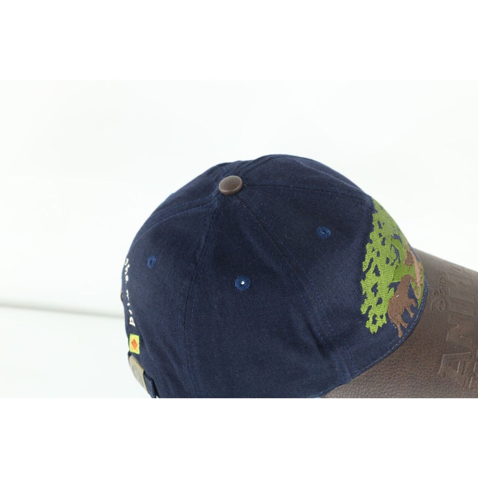 Disney × Vintage Vintage 90s Disney Animal Kingdom Leather Trim Hat Size ONE SIZE - 8 Thumbnail