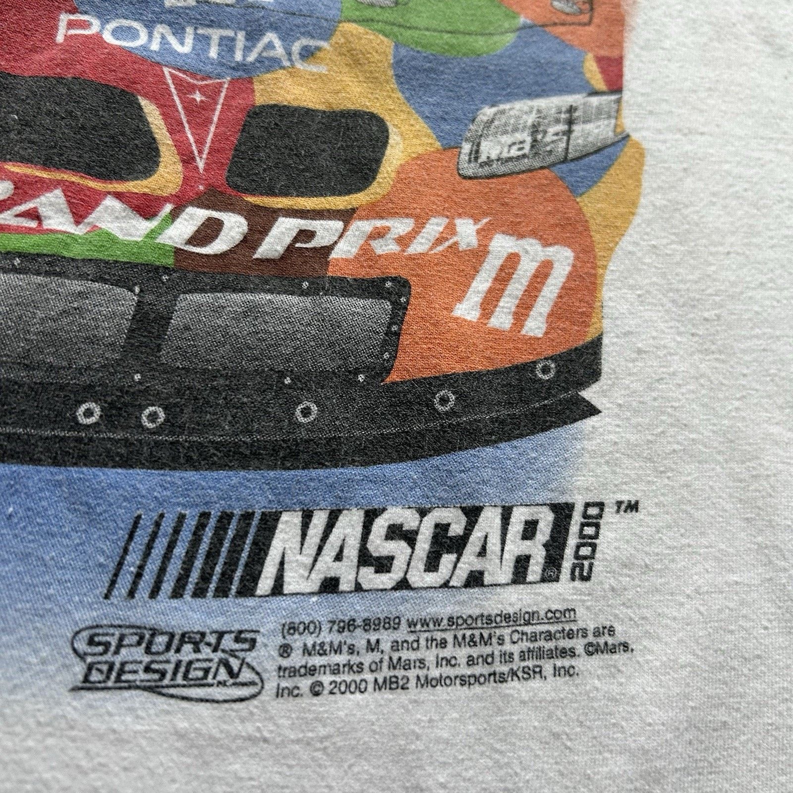 Hanes Vintage NASCAR M&Ms Racing Pocket Shirt Large Hanes Beefy T Size US L / EU 52-54 / 3 - 5 Thumbnail
