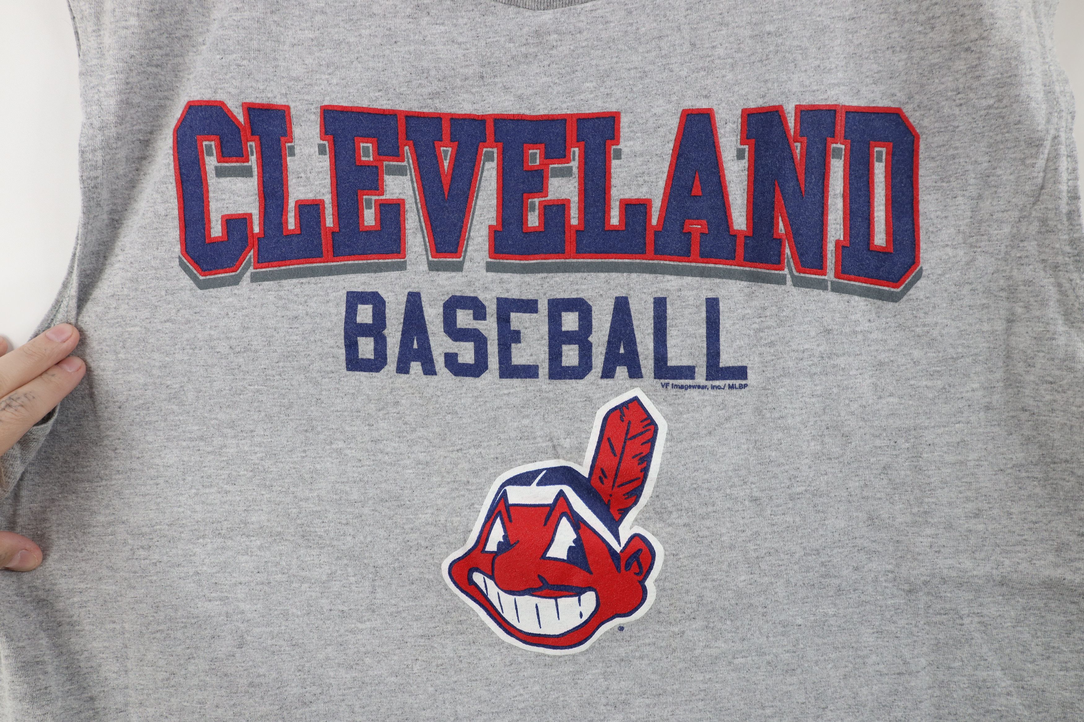 Vintage Vintage Wahoo Cleveland Indians Baseball Muscle T-Shirt Size US XL / EU 56 / 4 - 4 Thumbnail
