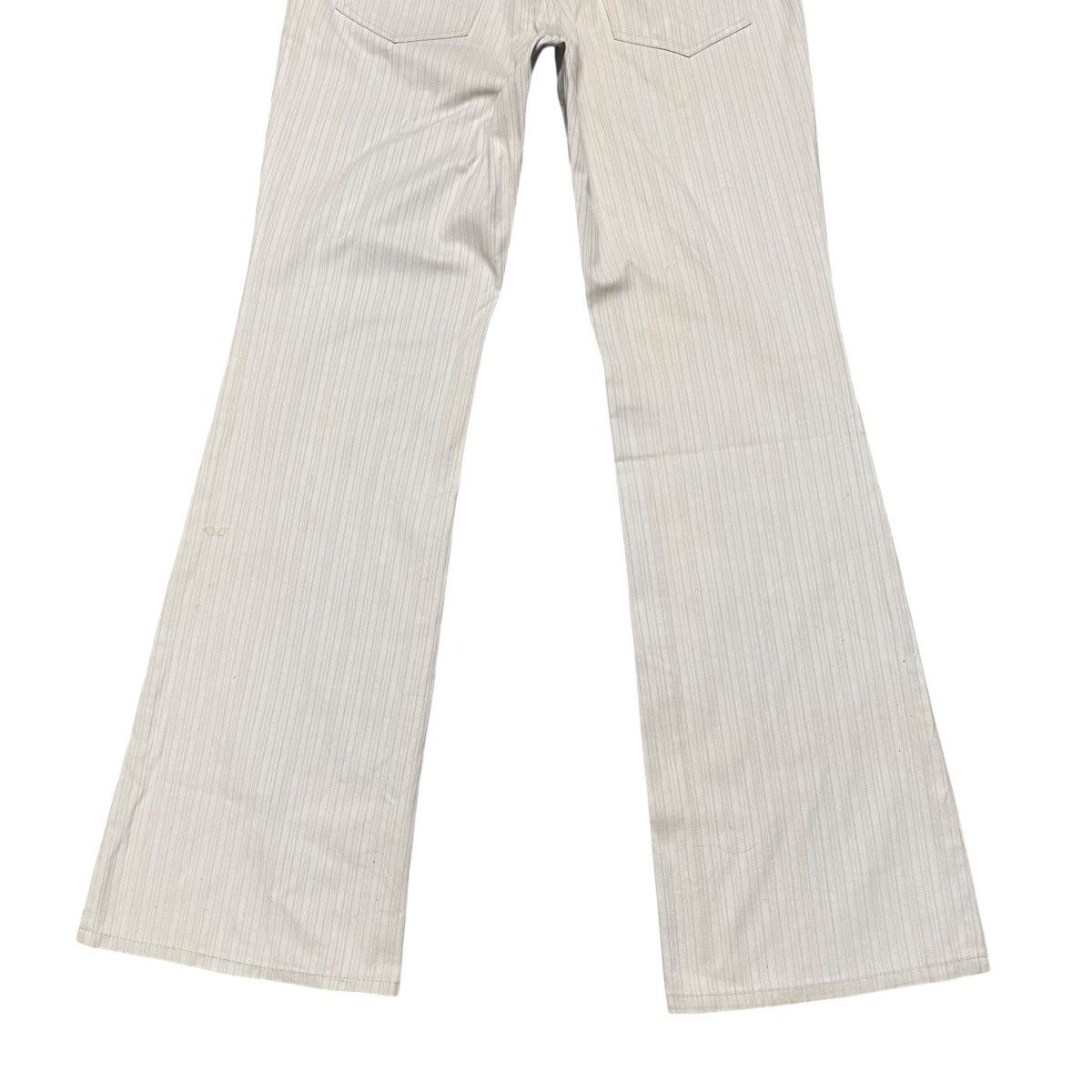 Japanese Brand Tornado mart Striped Flare Jeans Size 26" / US 2 / IT 38 - 13 Thumbnail