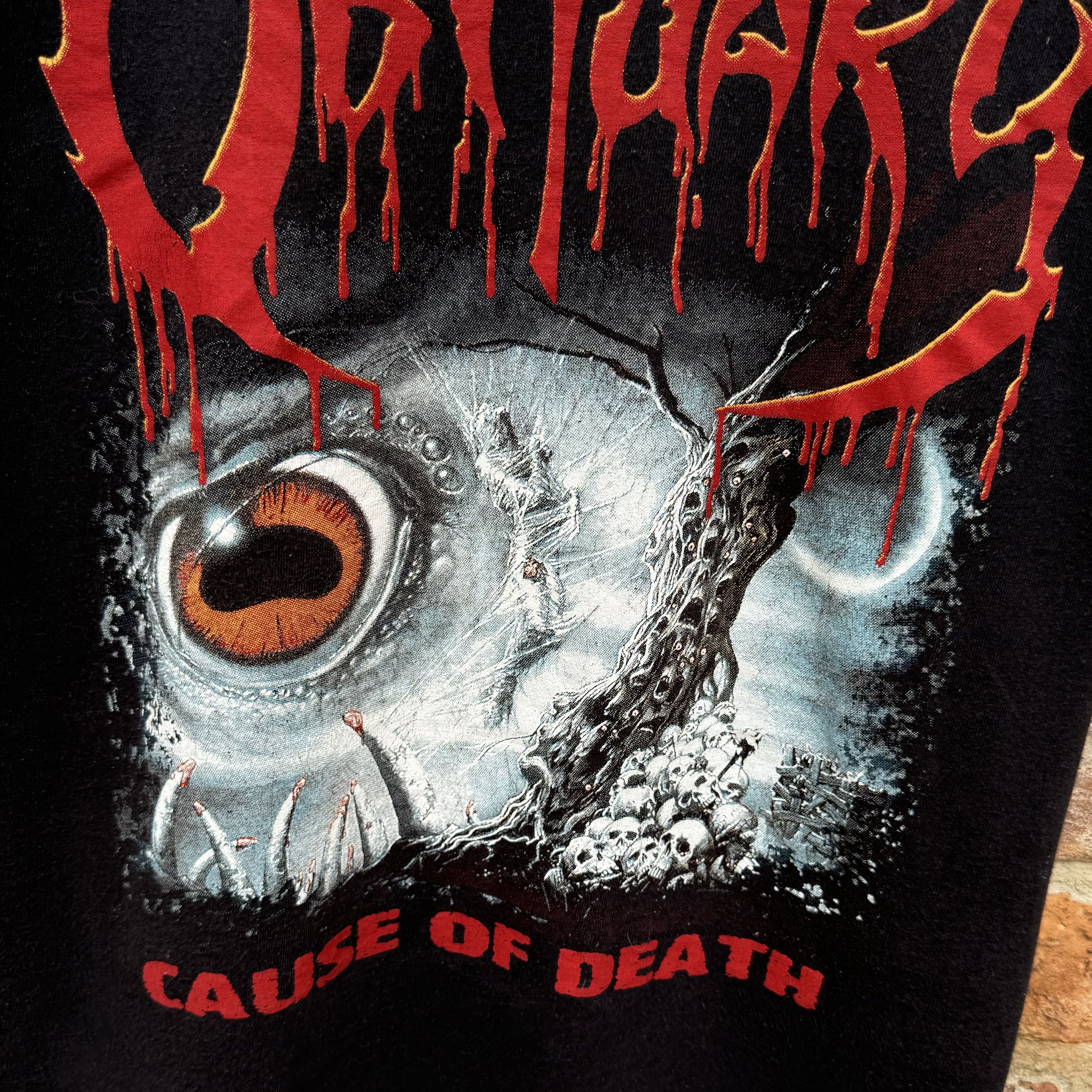 Band Tees Obituary Cause of Death Metal Band Tshirt Size US L / EU 52-54 / 3 - 3 Thumbnail