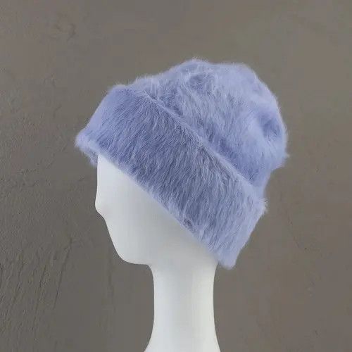 Other Fashion Fluffy Rabbit Fur Beanie Hat Size ONE SIZE - 1 Thumbnail
