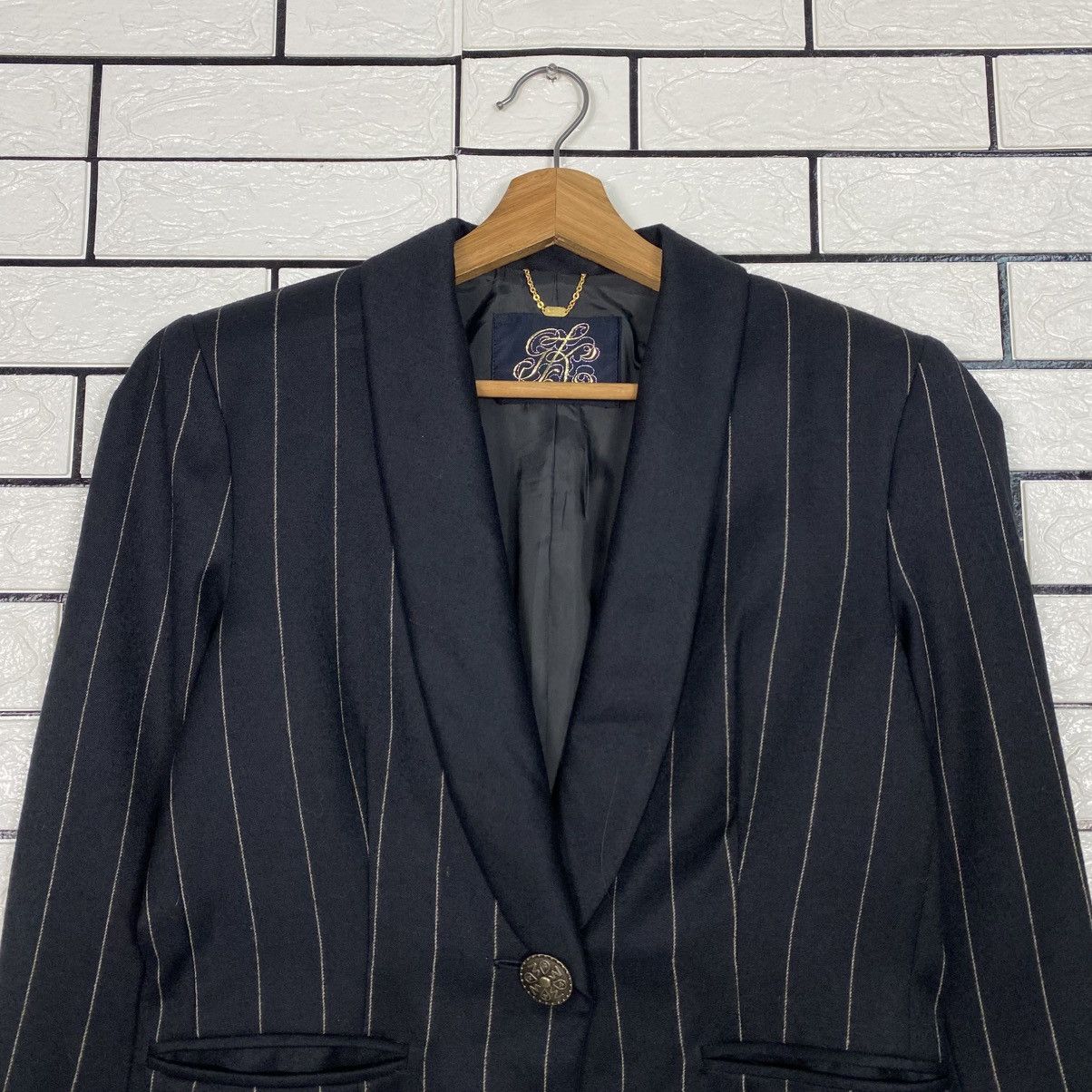 Japanese Brand 📌Cropped Striped Design Button Jacket Karl Kani Size US M / EU 48-50 / 2 - 4 Thumbnail