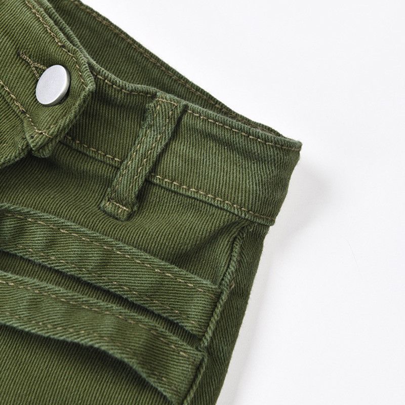 Japanese Brand Niche Cargo Pocket Design Denim Size US 29 - 4 Thumbnail