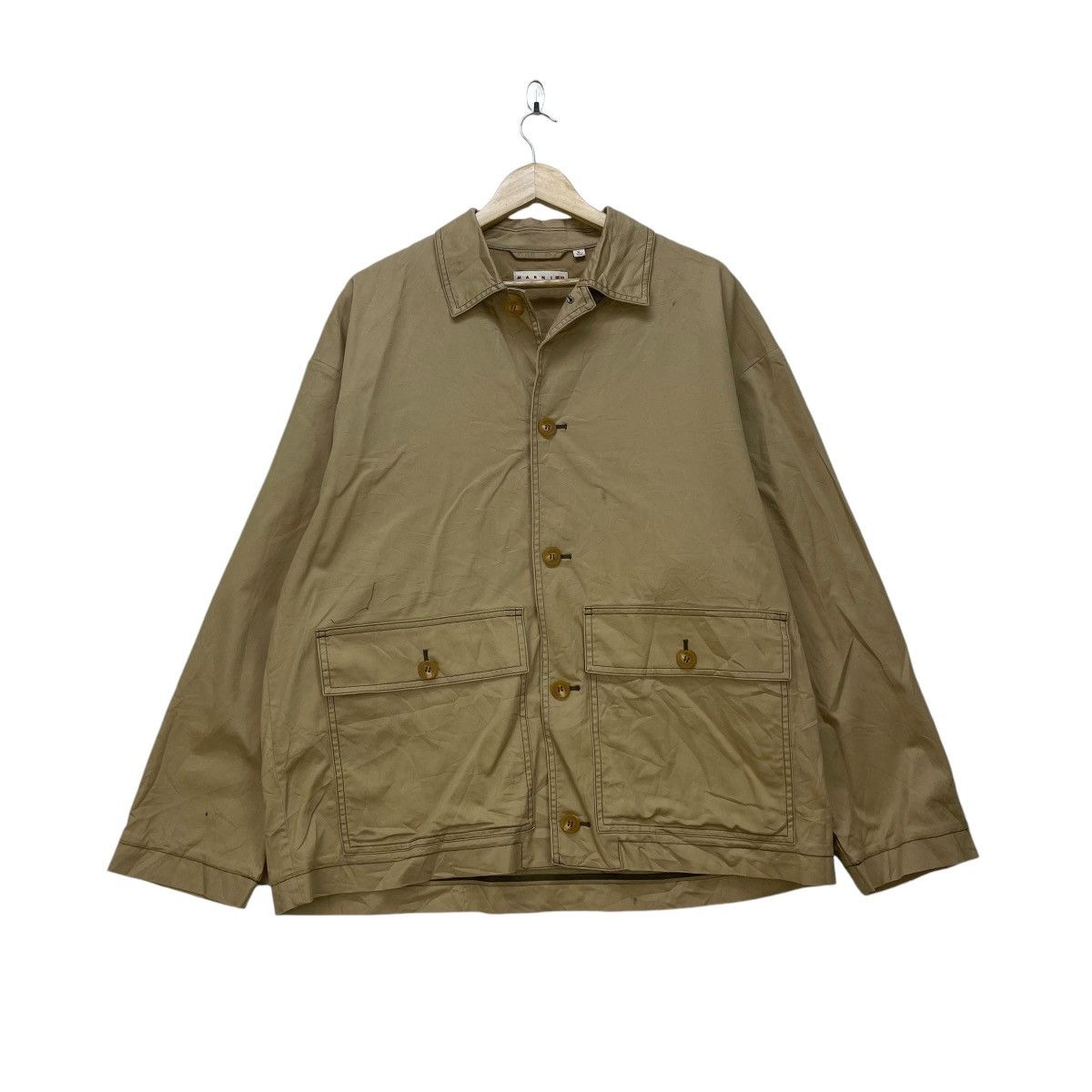 Japanese Brand × Marni Marni Back Pocket Workwear Style Jacket Size US M / EU 48-50 / 2 - 1 Thumbnail