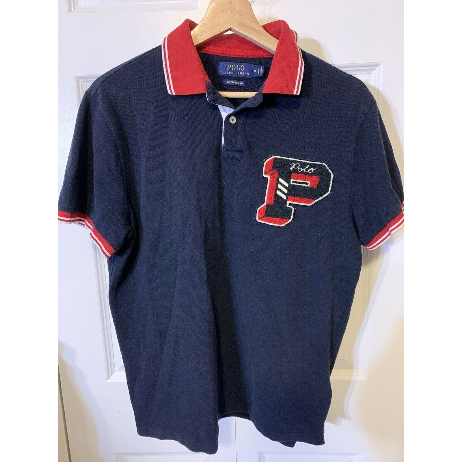 Polo Ralph Lauren VTG Polo by Ralph Lauren Men's M Rugby Polo Shirt Spell Out Size US M / EU 48-50 / 2 - 9 Thumbnail