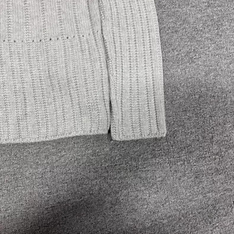 Loro Piana Loro Piana Light Gray Ribbed Crewneck Cashmere Sweater Size M / US 6-8 / IT 42-44 - 4 Thumbnail