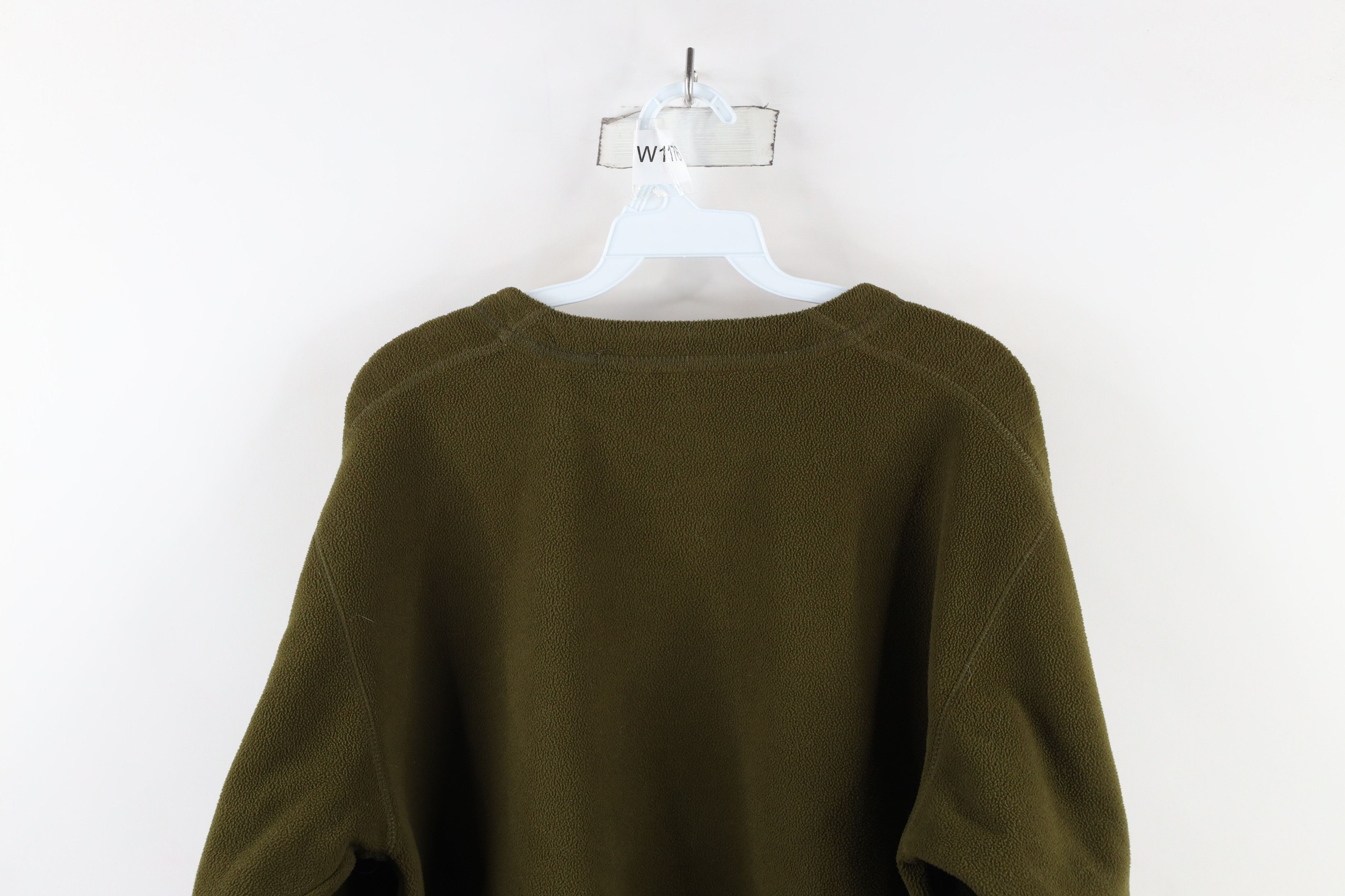 Levi's × Vintage Vintage Y2K 2002 Levis Silvertab V-Neck Sweater Olive Green Size US L / EU 52-54 / 3 - 9 Thumbnail