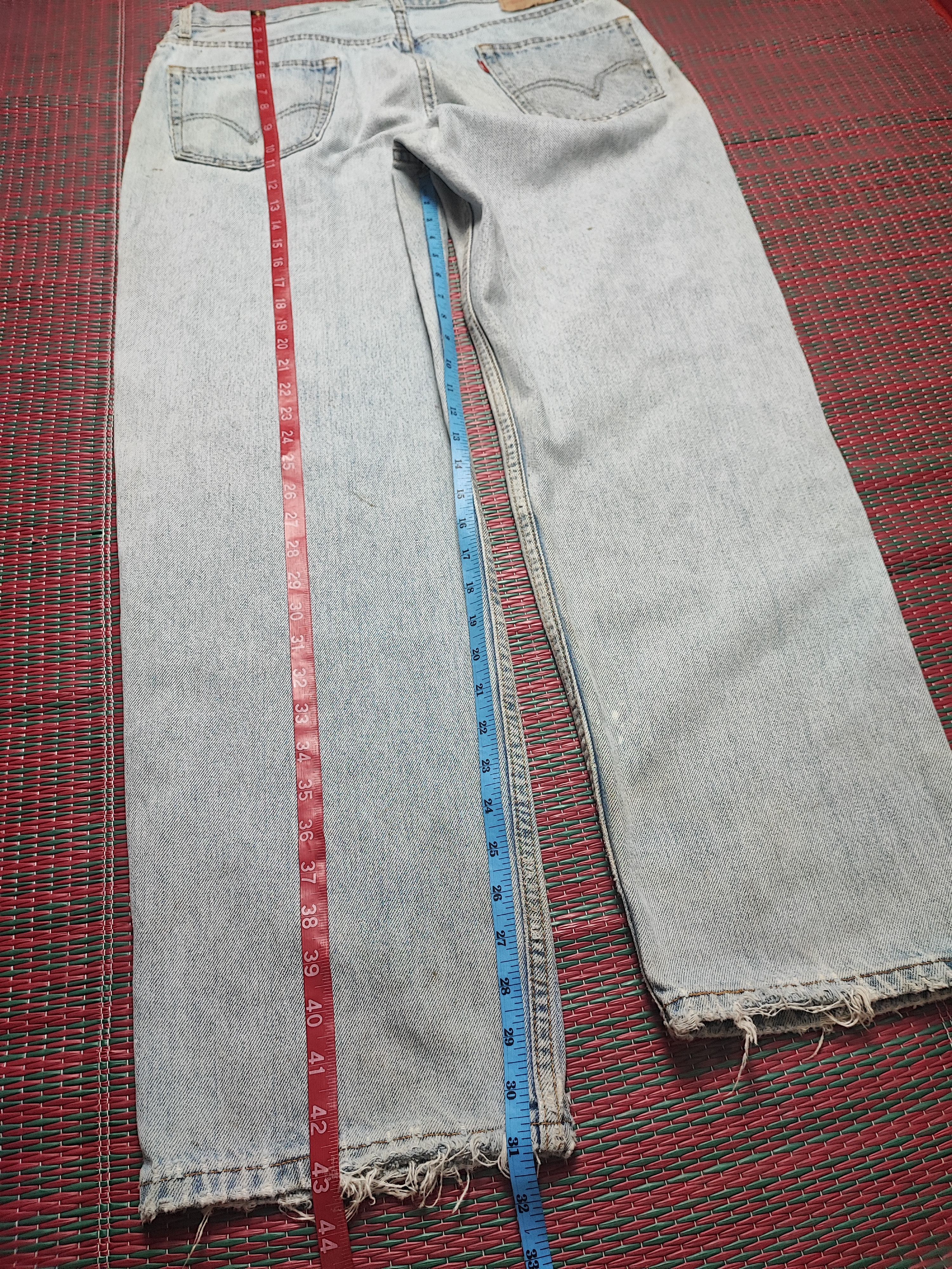 Levi's × Levi's Vintage Clothing × Vintage Vintage levis 550 Painted Jeans Relaxed Fit Size US 35 - 17 Thumbnail