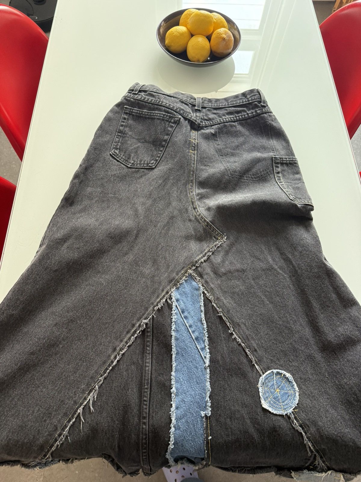 Other Hand made jeans skirt Size 24" / US 00 / IT 34 - 3 Thumbnail