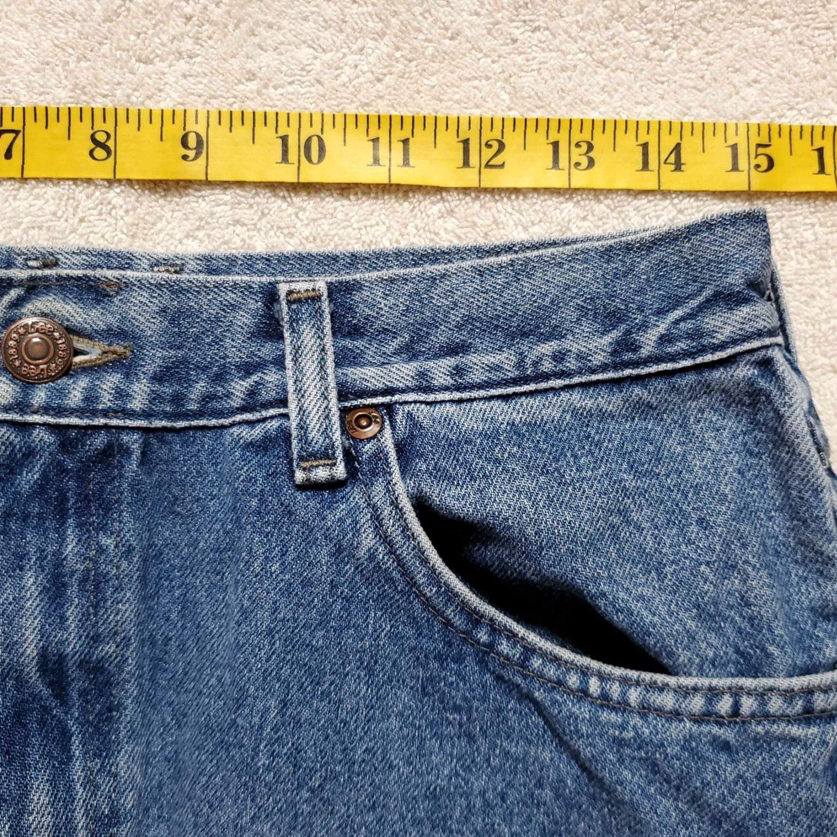 Lee VINTAGE Lee Jeans Dark Wash Faded Tag Size 30 X 30 Mens Jeans 30 Inseam Blue Straight Size US 30 / EU 46 - 4 Thumbnail