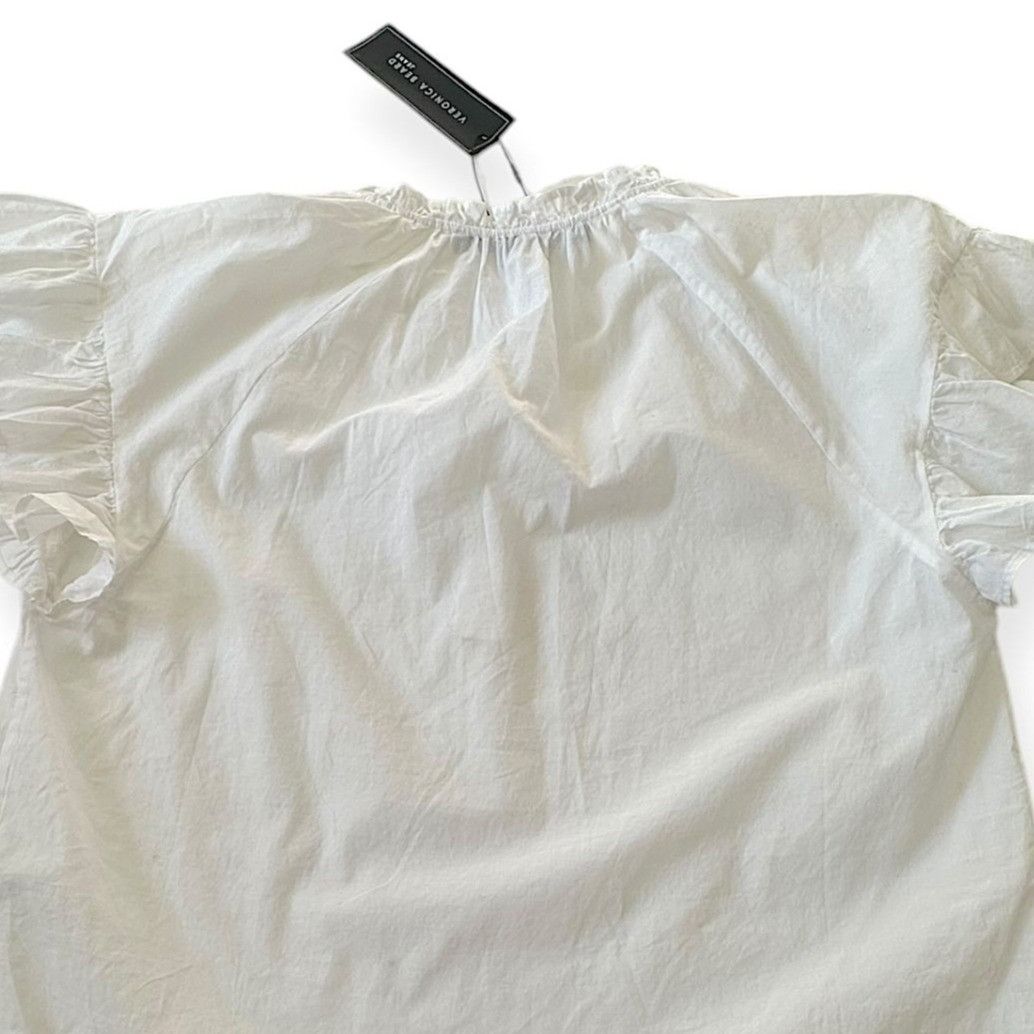 Veronica Beard Veronica Beard White Milly Shirt, Size M, New with tag Size M / US 6-8 / IT 42-44 - 8 Thumbnail