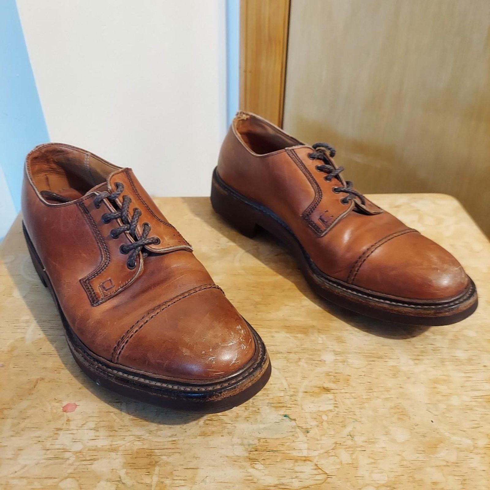 Polo Ralph Lauren Polo Ralph Lauren 94% Ridgeway Men's US 8 D Leather Oxfords Size US 8 / EU 41 - 2 Thumbnail