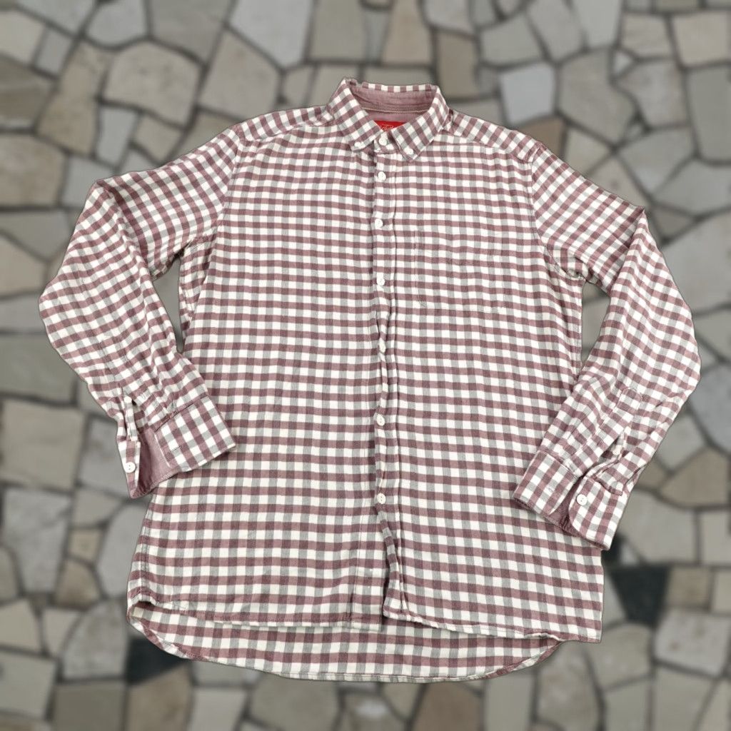 Vintage VINTAGE Agave Plaid Flannel Button-Up Shirt Mens Medium Red Gray Outdoor Prepster Size US M / EU 48-50 / 2 - 1 Thumbnail
