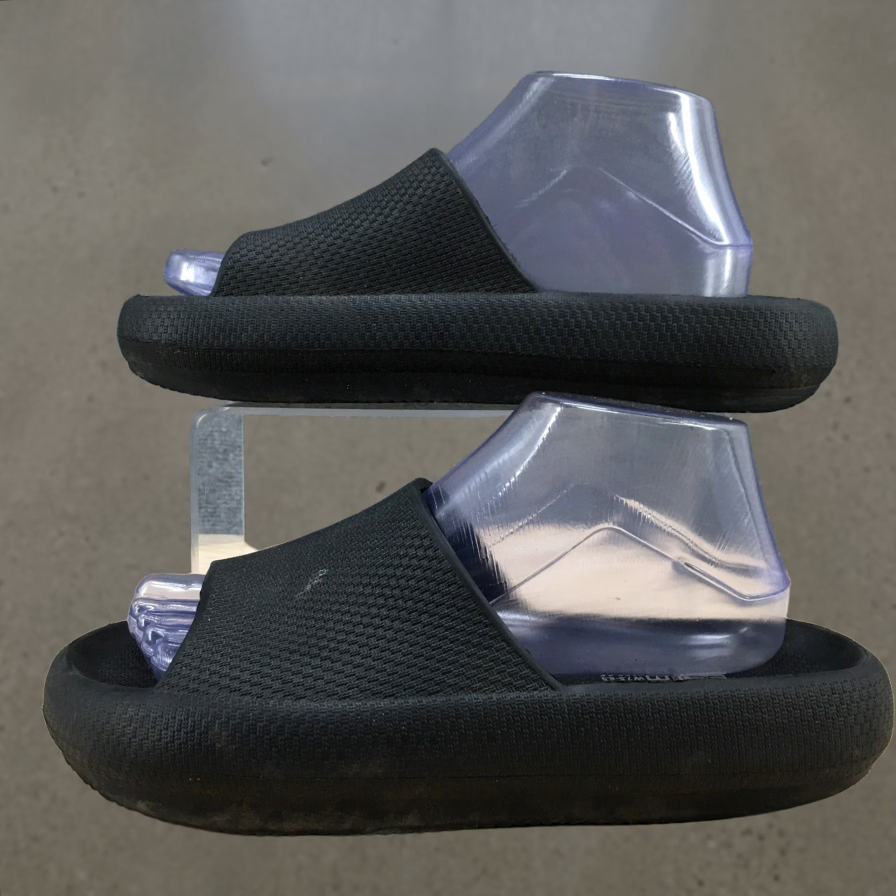 Vintage 32 Degrees Sandals Mens 5.5 Womens 7.5 Casual Slip On Slide Flat Black Rubber Mens Womens Slip On Sandal Flat Rubber Black 32 Degrees Size US 8 / IT 38 - 1 Thumbnail