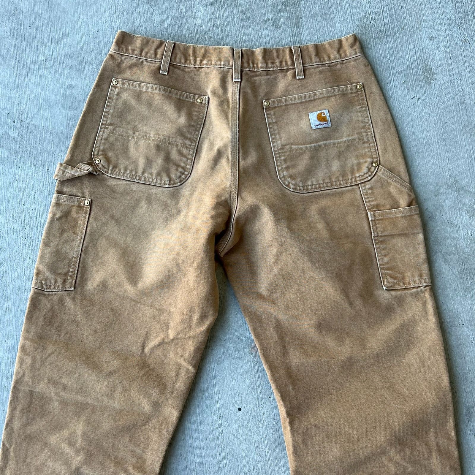 Carhartt × Vintage Carhartt brown double knee work wear carpenter pants Size US 33 - 8 Thumbnail
