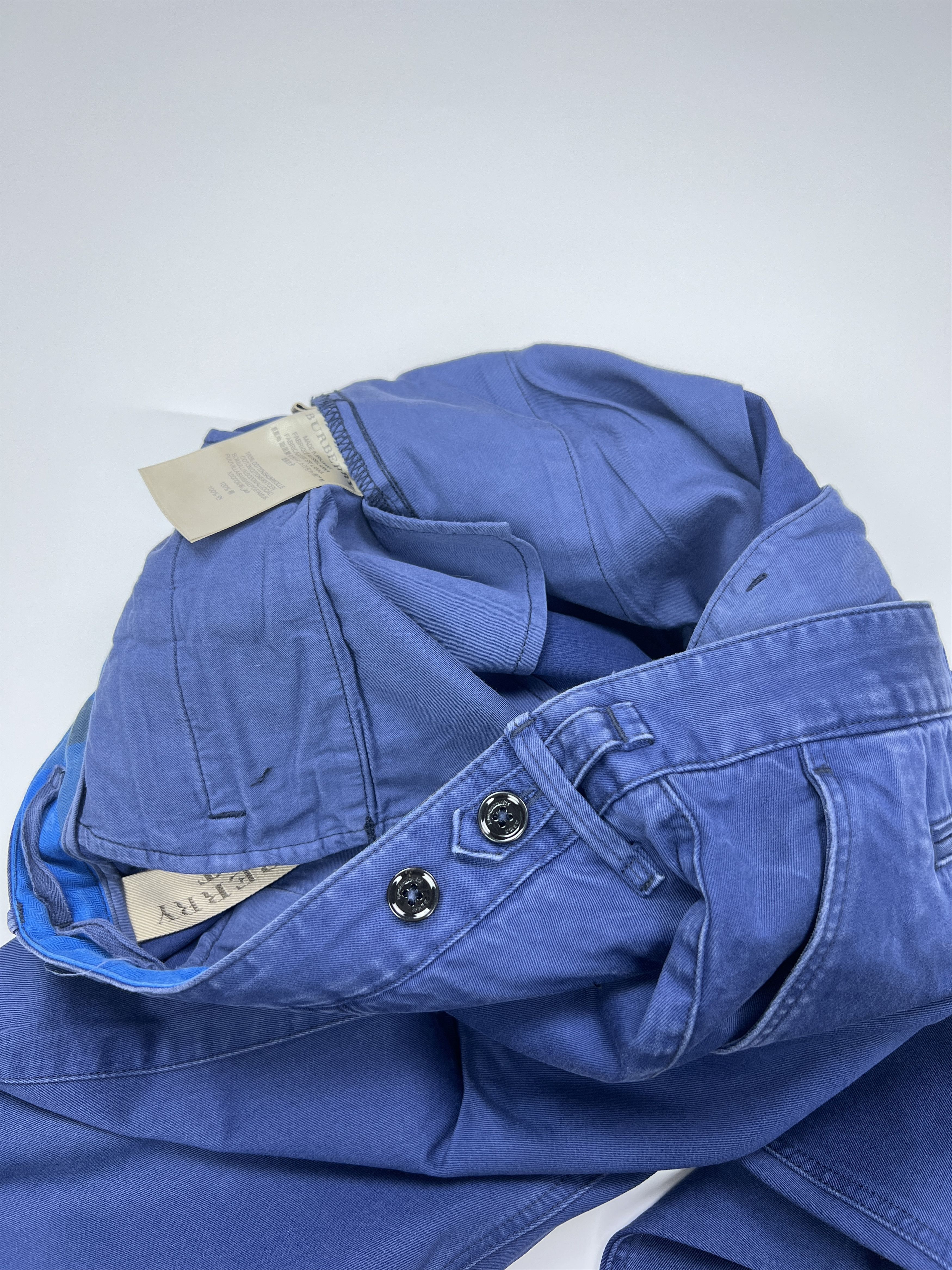 Burberry Burberry Brit Navy Chino Cotton Trousers Pants Size US 36 / EU 52 - 5 Thumbnail