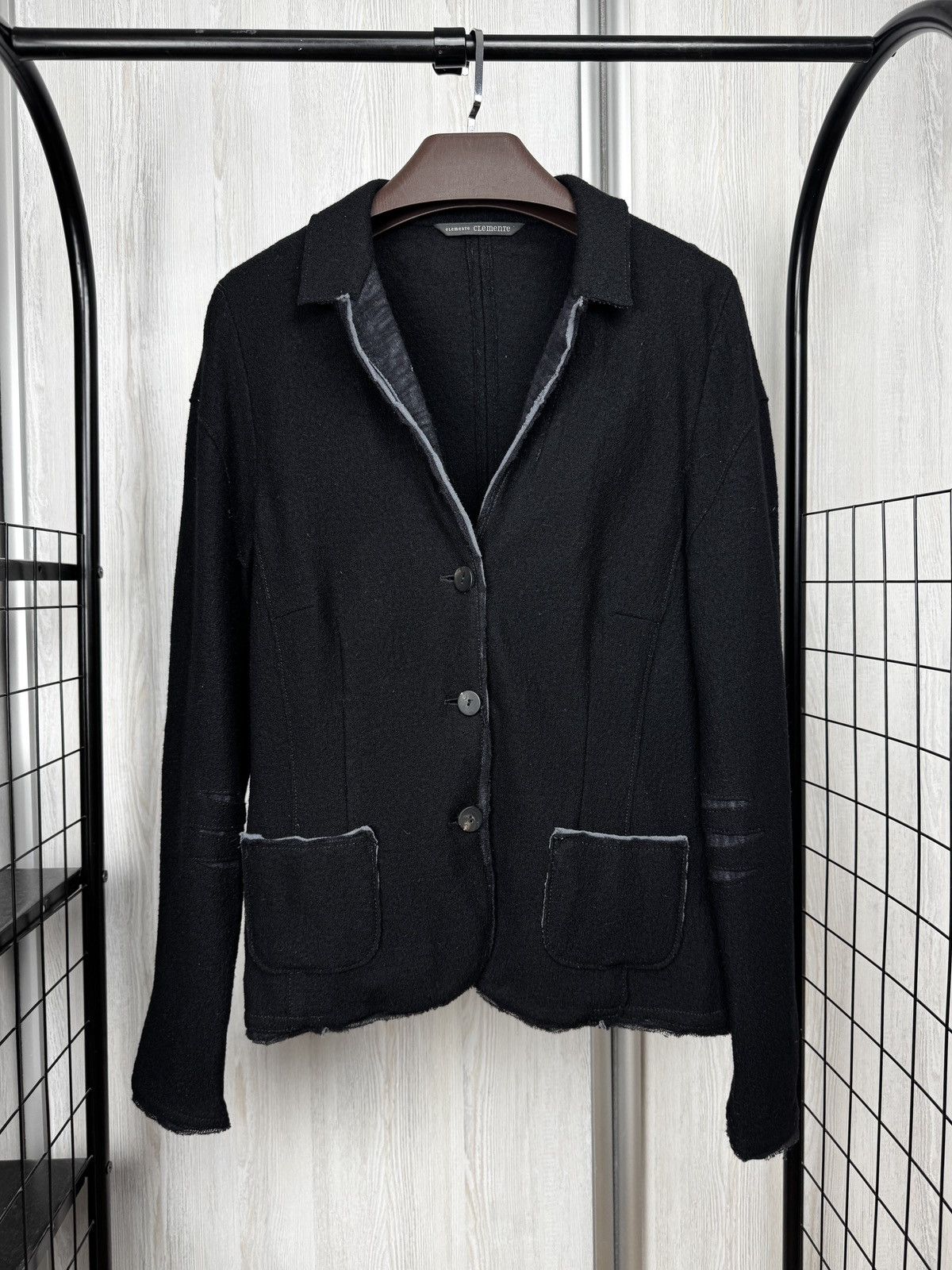 Other Elemente Clemente Black Wool avant garde blazer size 4 Size XL / US 12-14 / IT 48-50 - 1 Thumbnail