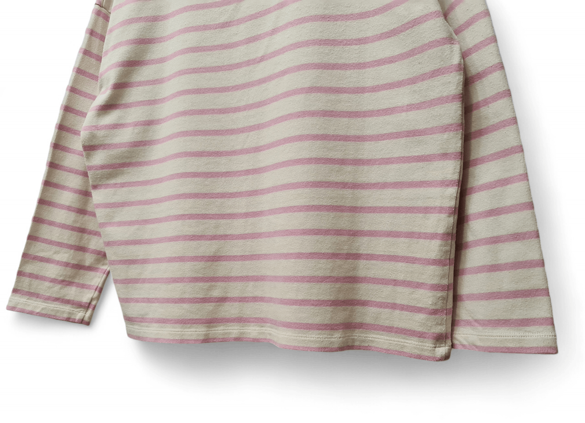 Sezane Sezane Noan Mariniere pink striped button ups sweatshirt Size M / US 6-8 / IT 42-44 - 4 Thumbnail