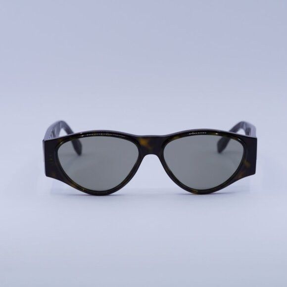 Fendi FE40158I 52E Sunglasses Dark Havana Oval Frame, Brown