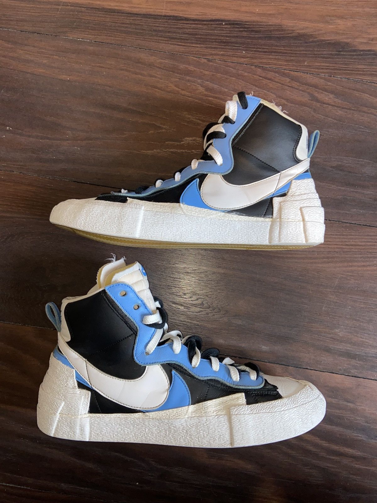Nike × Sacai Nike x Sacai Blazer Mid White/Black/Legend Blue Size US 12 / EU 45 - 1 Thumbnail