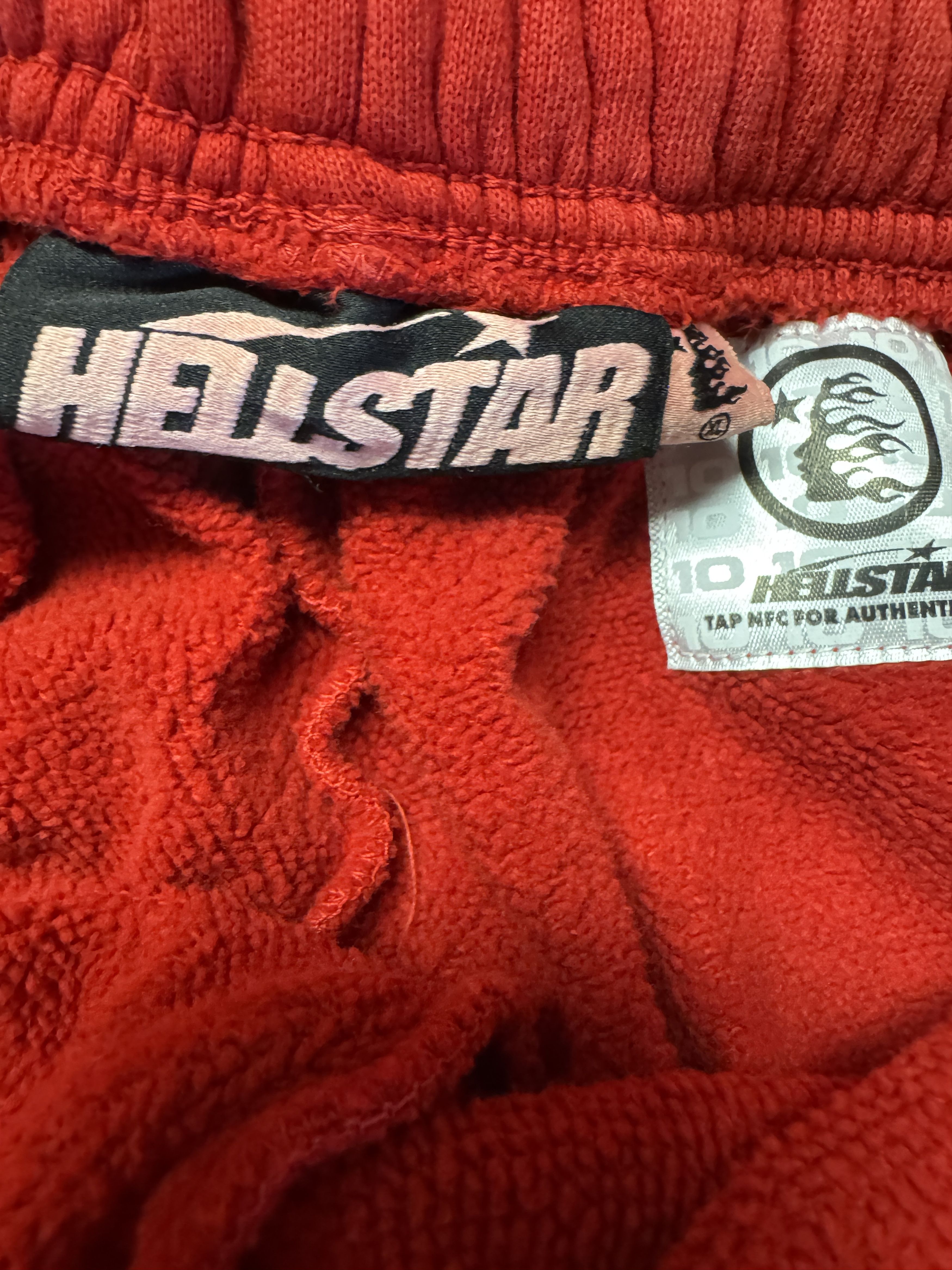 HELLSTAR Hellstar Flame Shorts Red/White CAP 10 Size US 38 / EU 54 - 3 Thumbnail